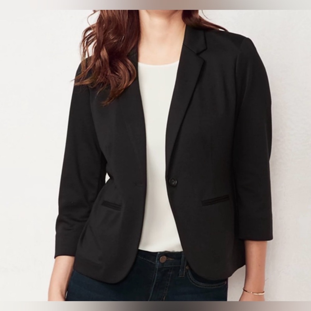 LC Lauren Conrad Elegant Black Blazer